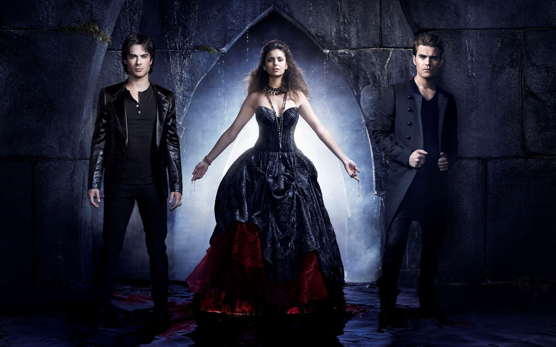 дэймон, elena, the vampire diaries, 4 season