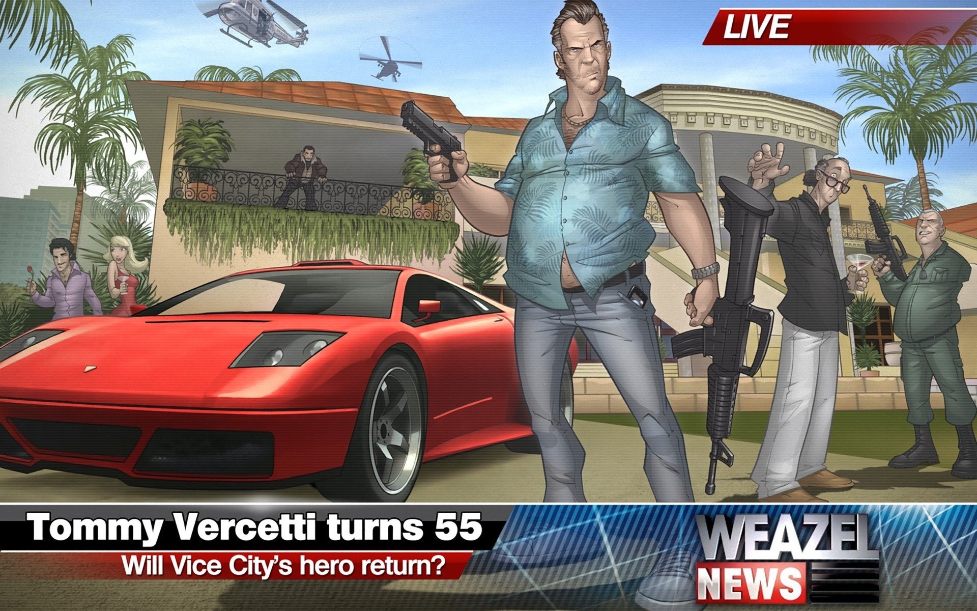vice city, grand theft auto, tommy vercetti, 2011 » Оформление Windows