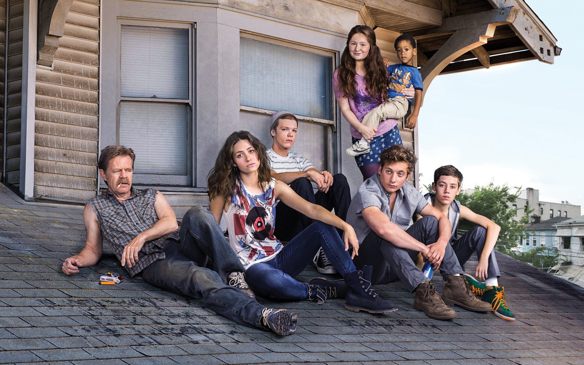 Бесстыдники, Emma Kenney, Shameless, Emmy Rossum, William H. Macy, Jeremy Allen White, Ethan Cutkosky, Cameron Monaghan