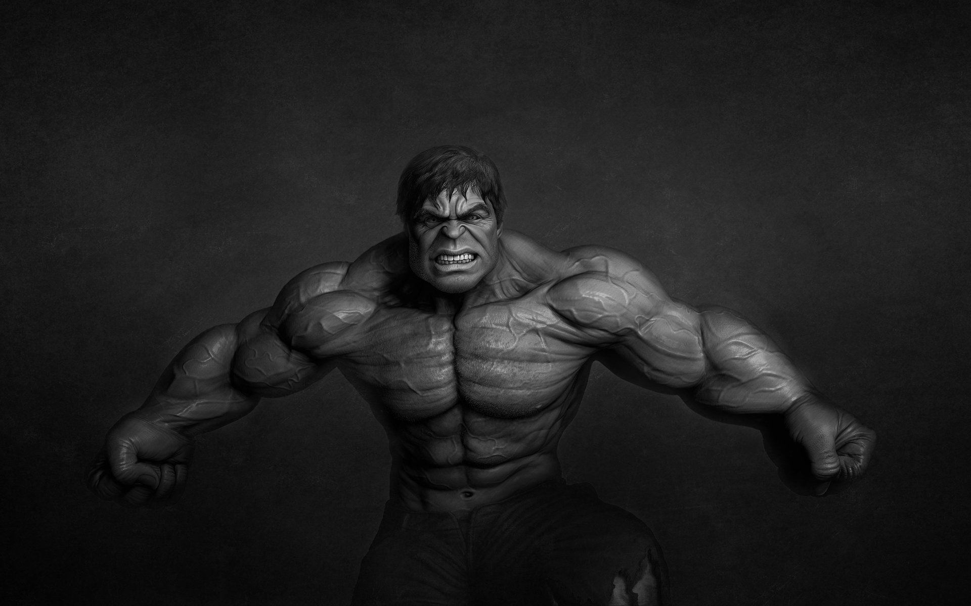 монстр, темноватый фон, hulk, халк