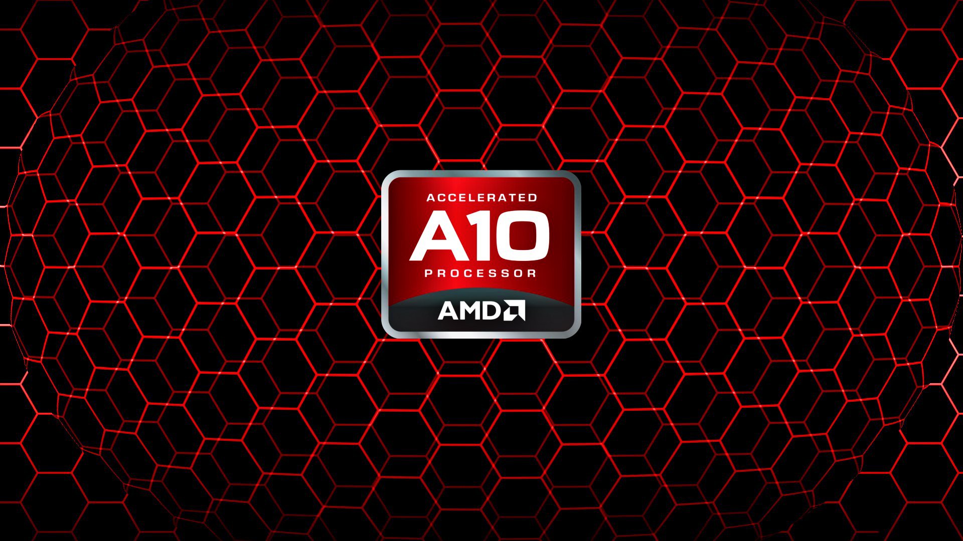 A10, Red, APU, AMD, logo