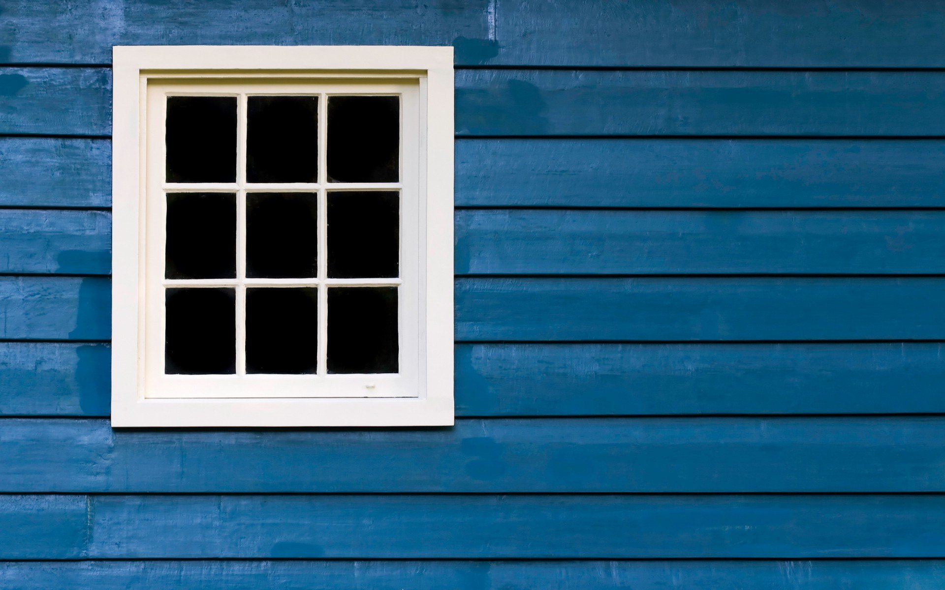 wood, window, blue, white