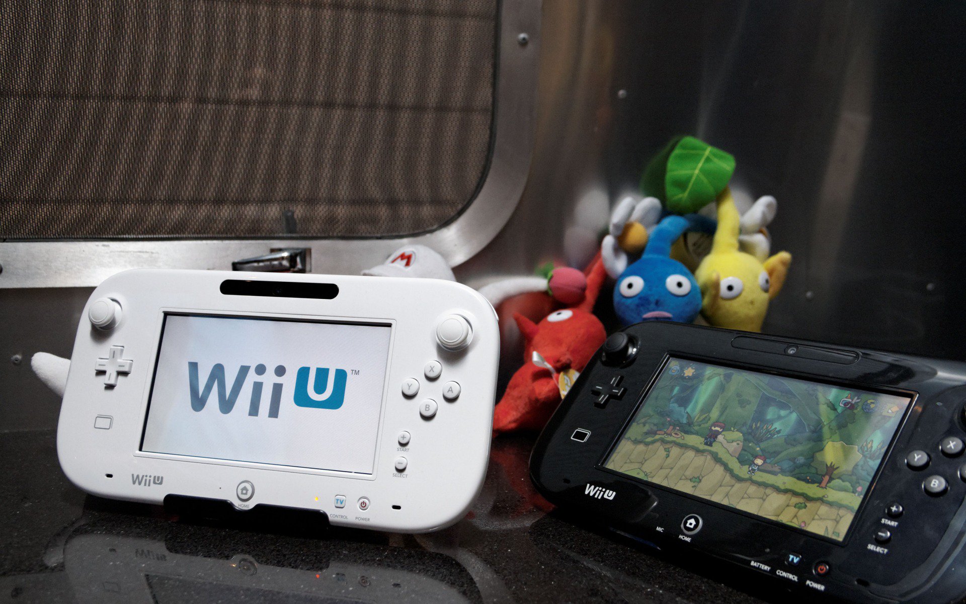 wii u, nintendo, черный белый, gamepad, игрушки