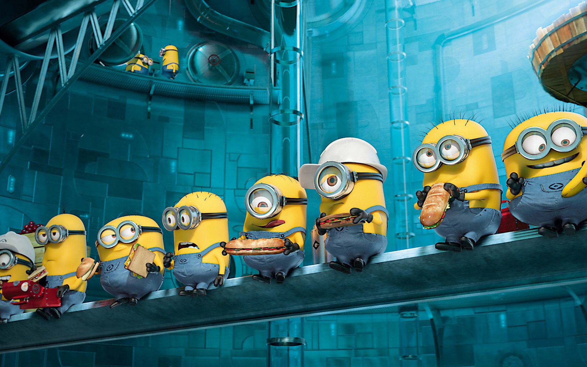 minion, de picable me 2, бургеры, еда