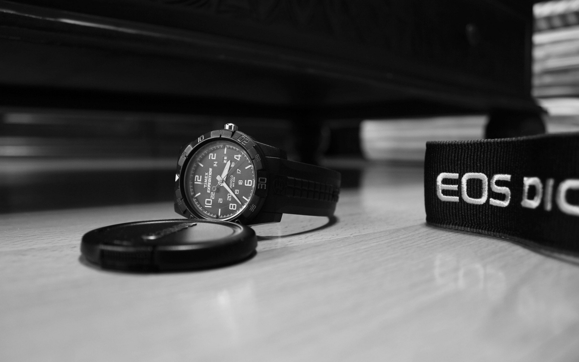 canon, крышка от объектива, timex expedition, Часы