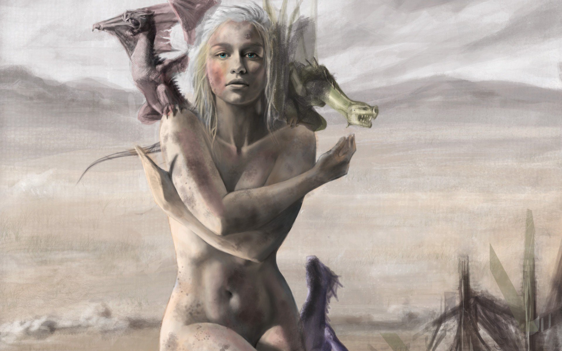 три дракона, daenerys targaryen, игры престолов, взгляд