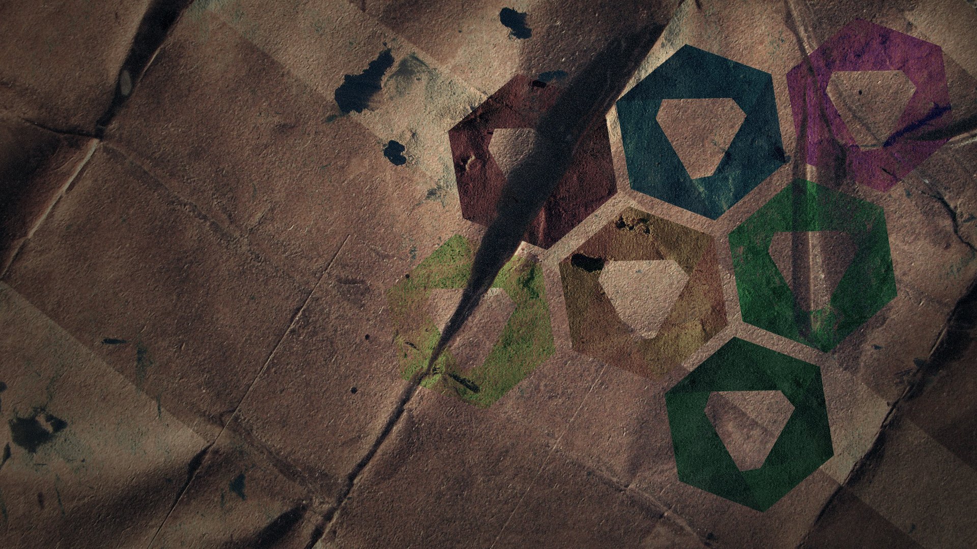 texture, minimalism, hexagon, seven