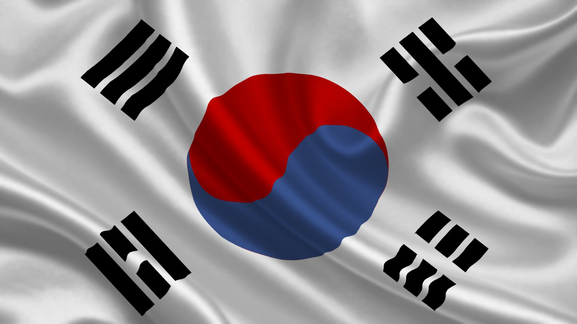 флаг, south korea, южная корея
