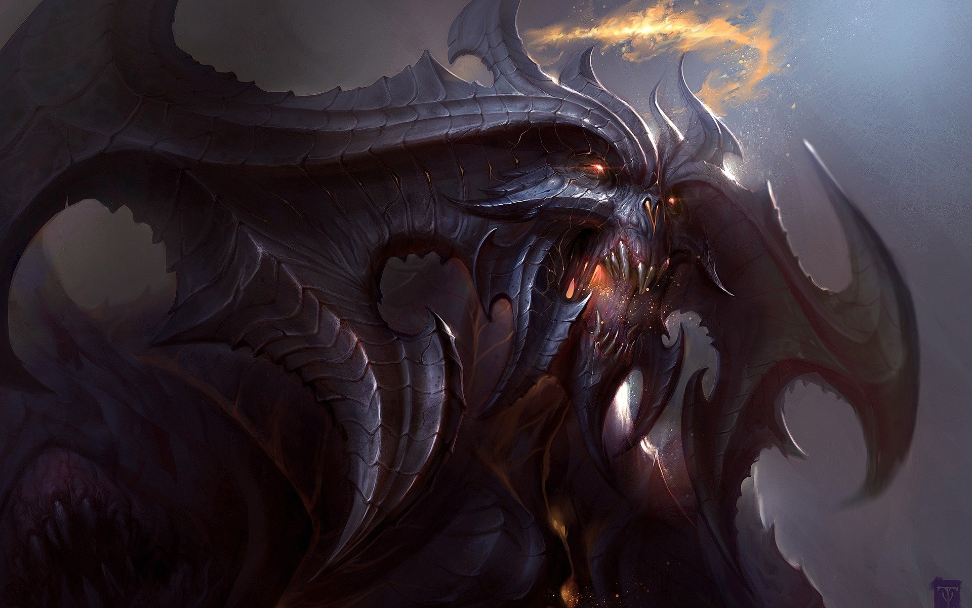 diablo, демон, дьявол, пасть