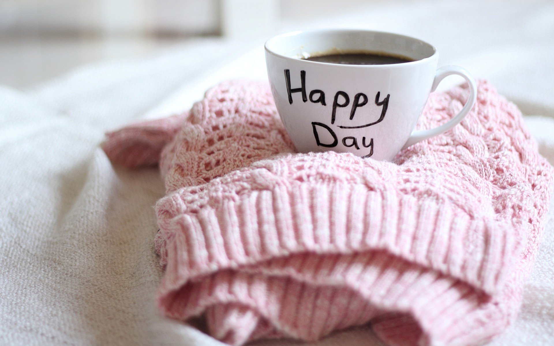 чашка, свитер, happy