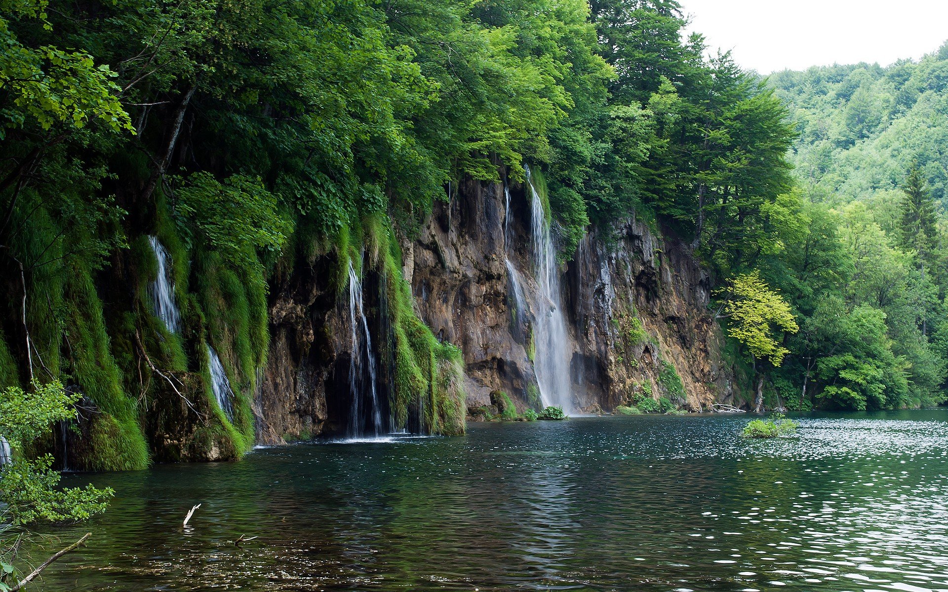 водопады, река, пейзаж, скалы