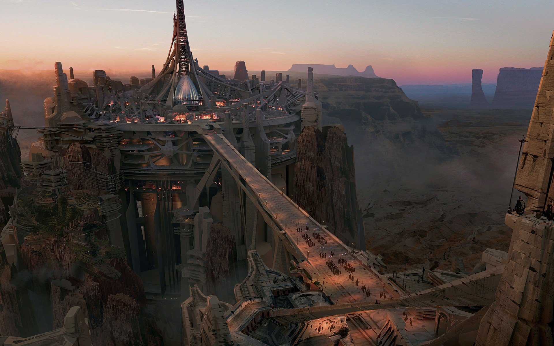 высота, john carter, каньон, concept art