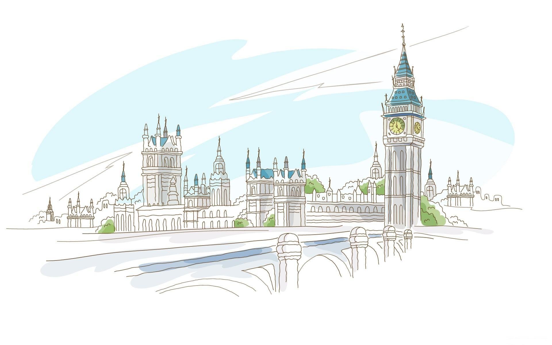 london, рисунок, обои, лондон