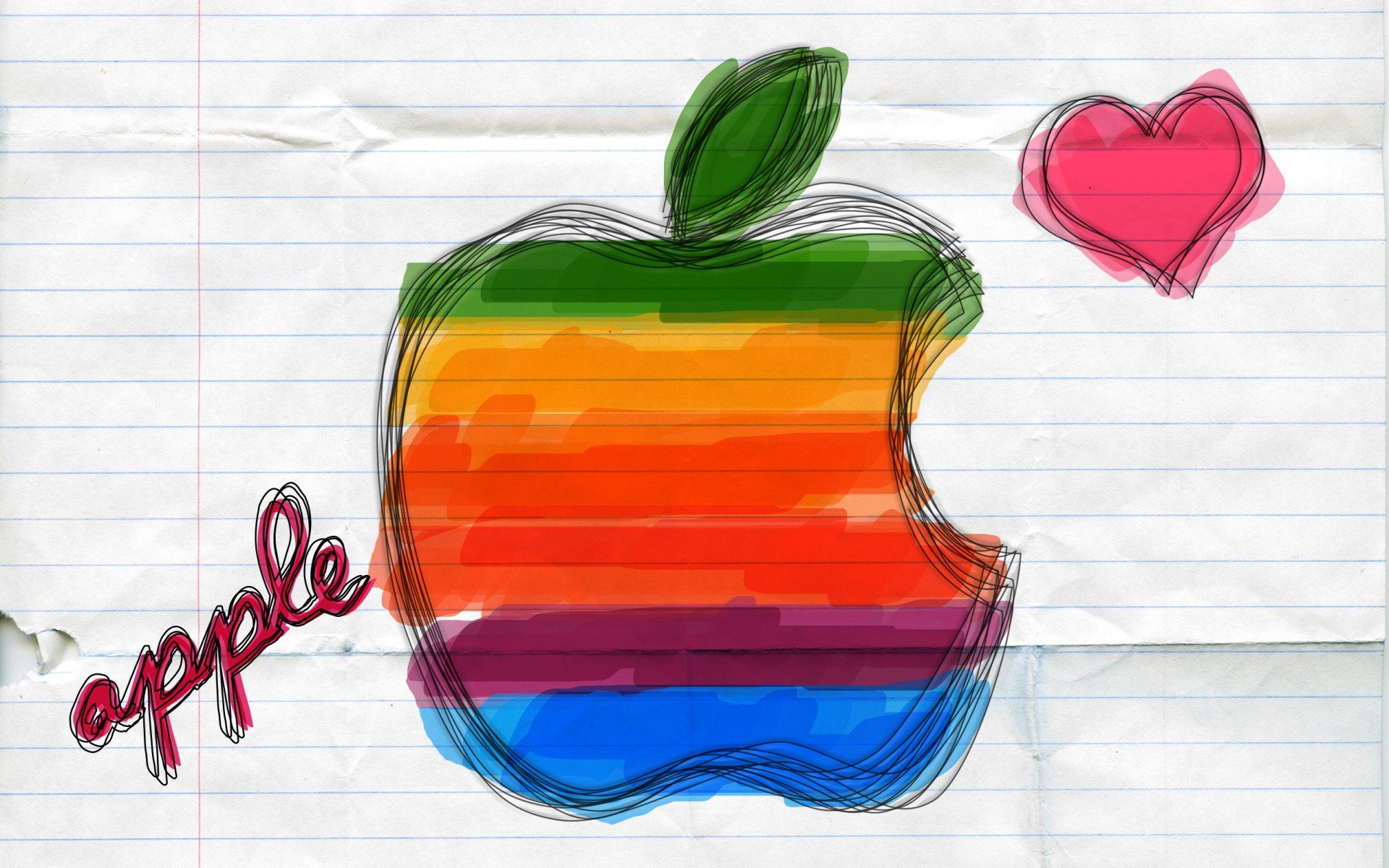 mac, рисунок, apple