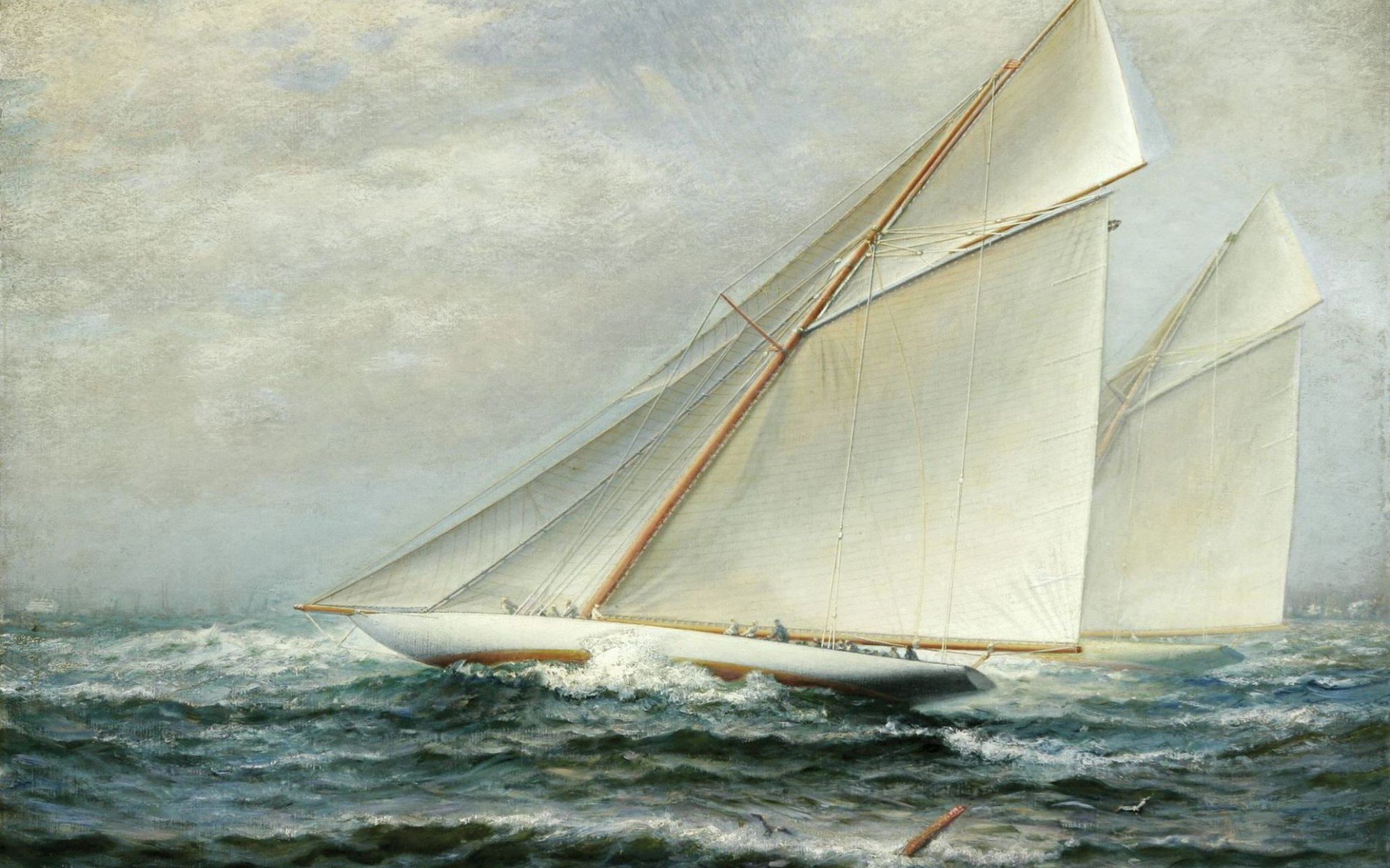 james gale tyler, море, живопись, регата