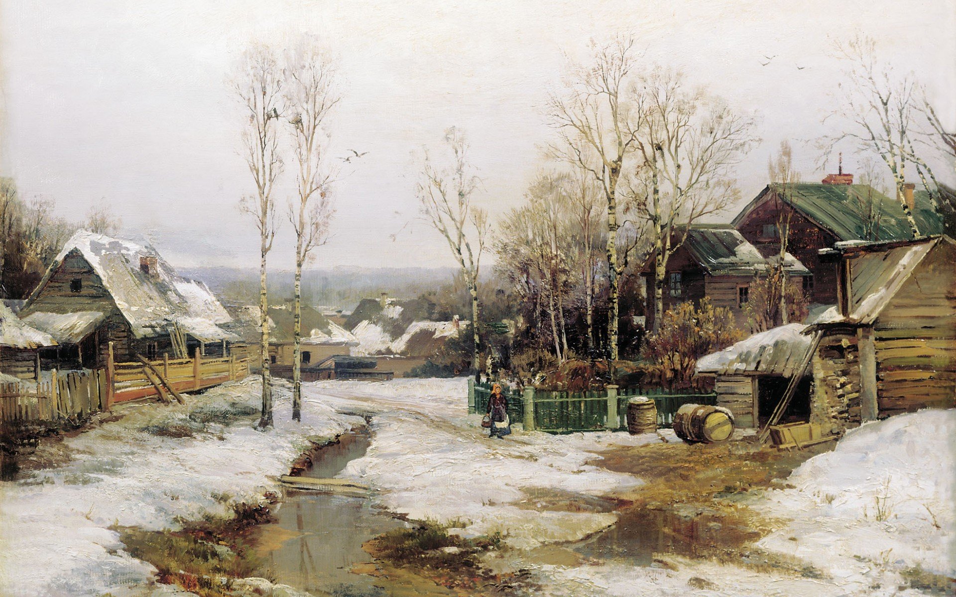 весной в окресностях питера, вельц, картина
