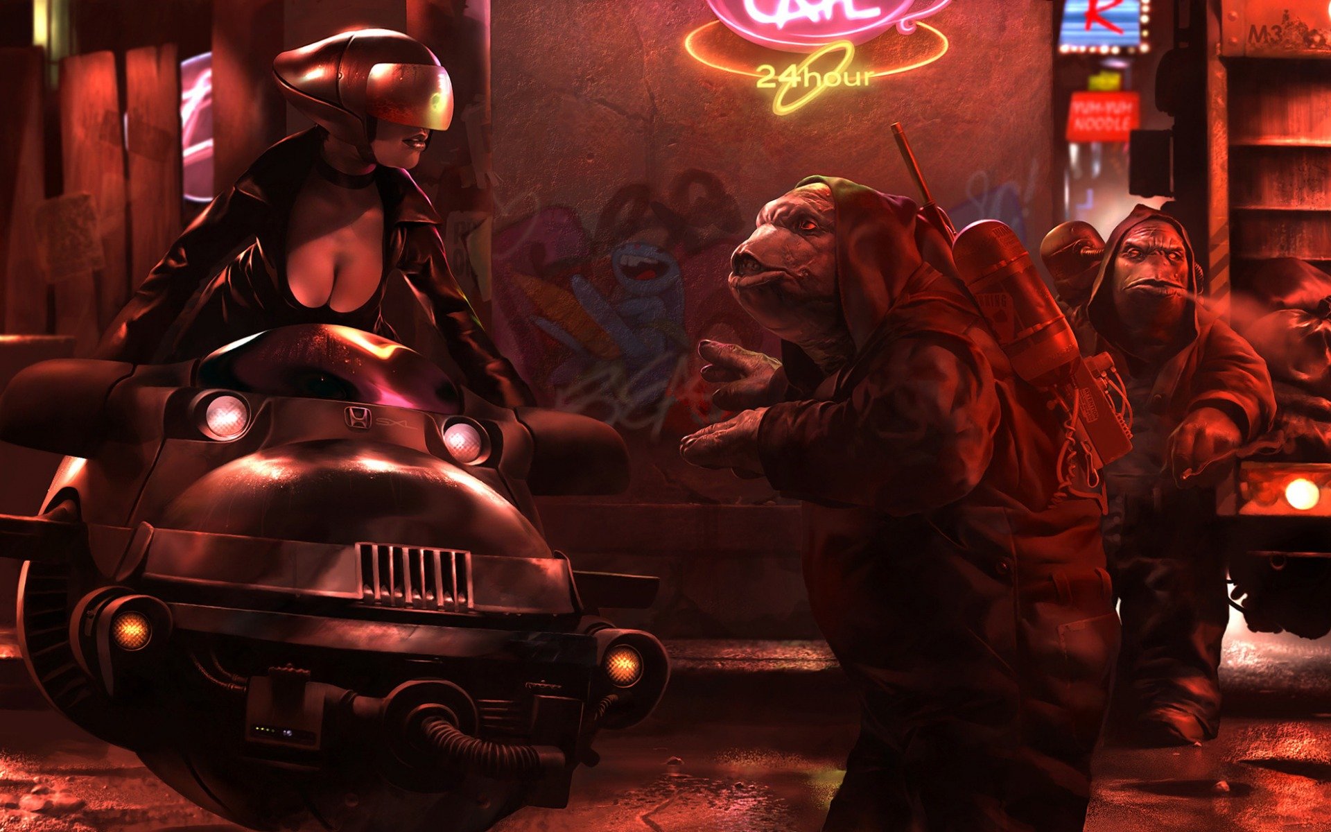 stopping for directions, мотоцыкл, девушка