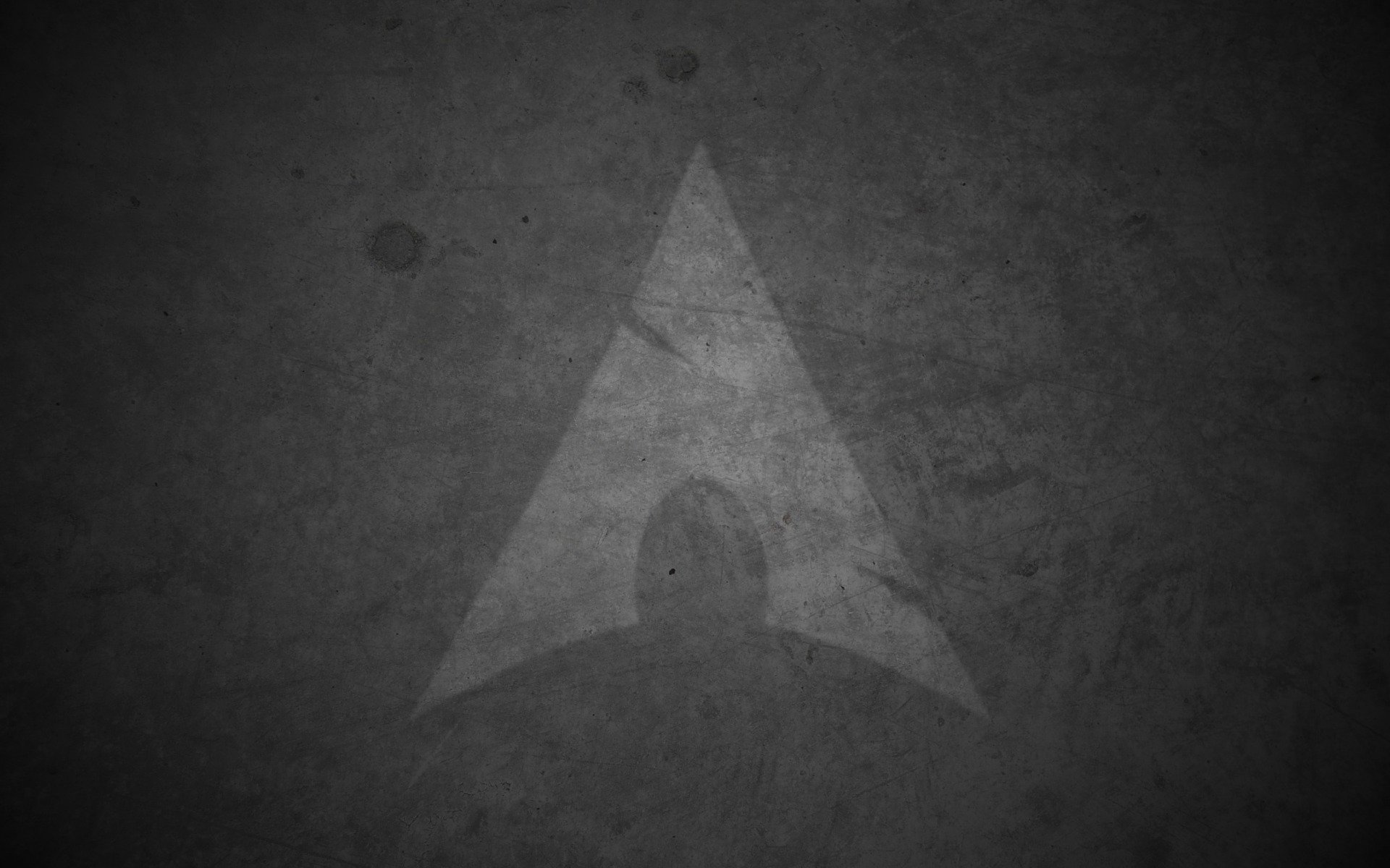 стрела, серый, тень, arch linux