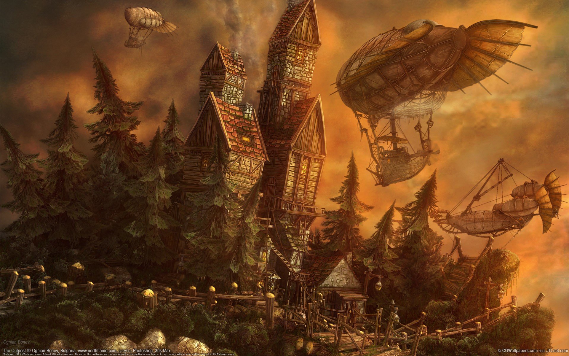 дирижабли, the outpost, замок, ognian bonev