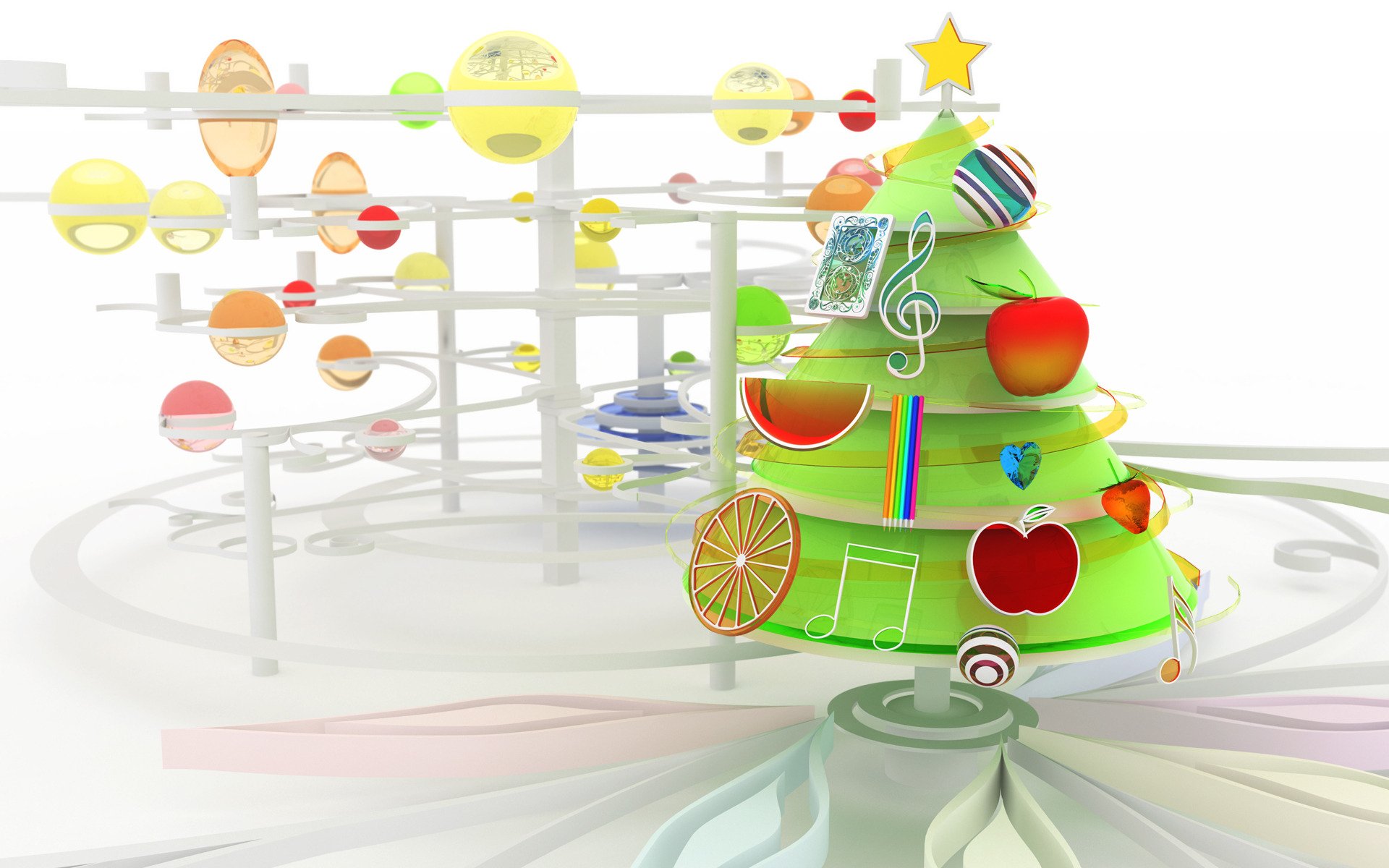 игрушки, новый год, chromatic xmas
