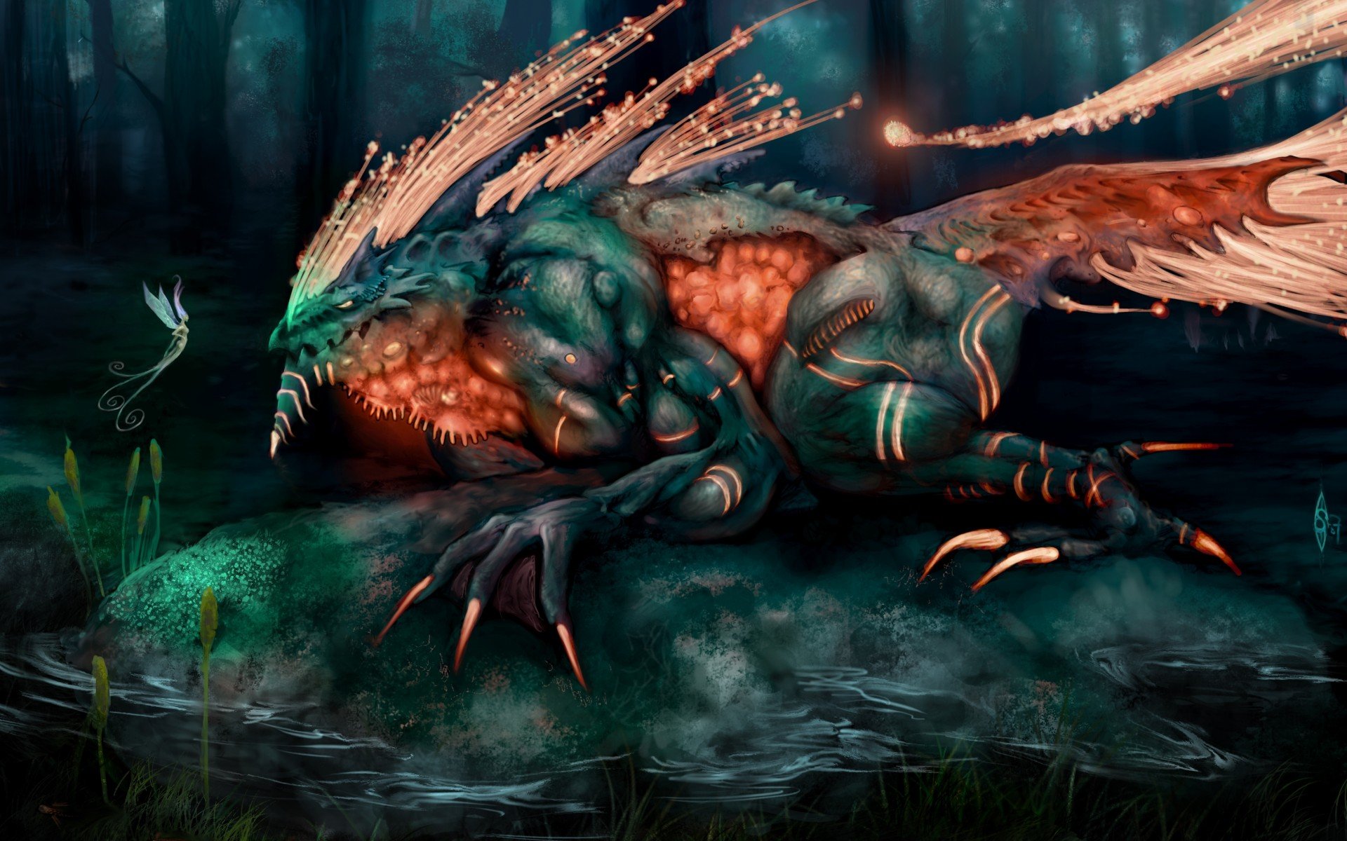 монстр, фея, king of the swamp
