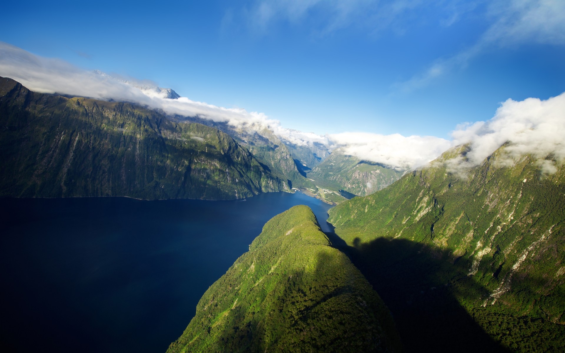 новая зеландия, new zealand, горы, фьорд