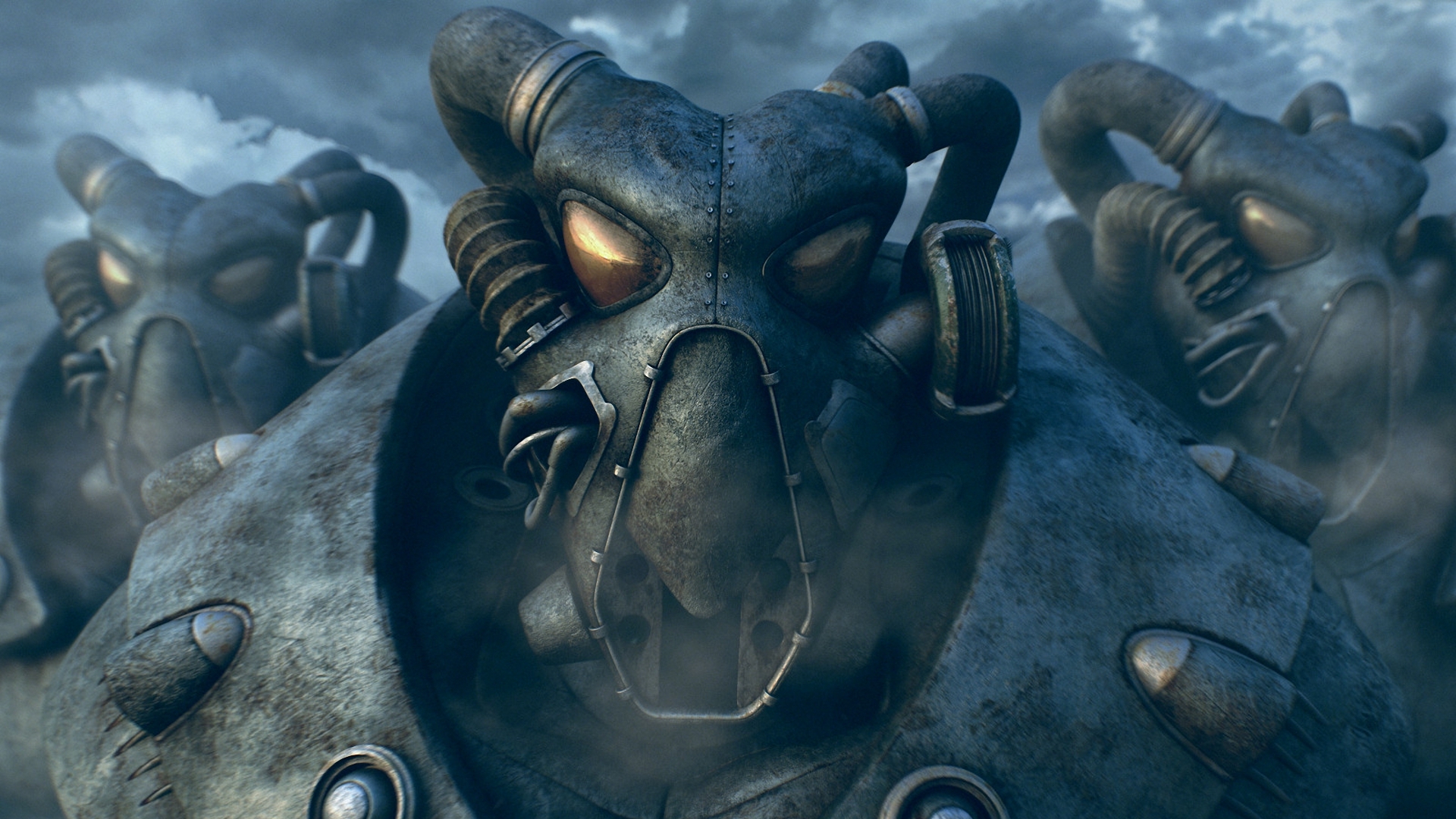воины, fallout, анклав, силовая броня