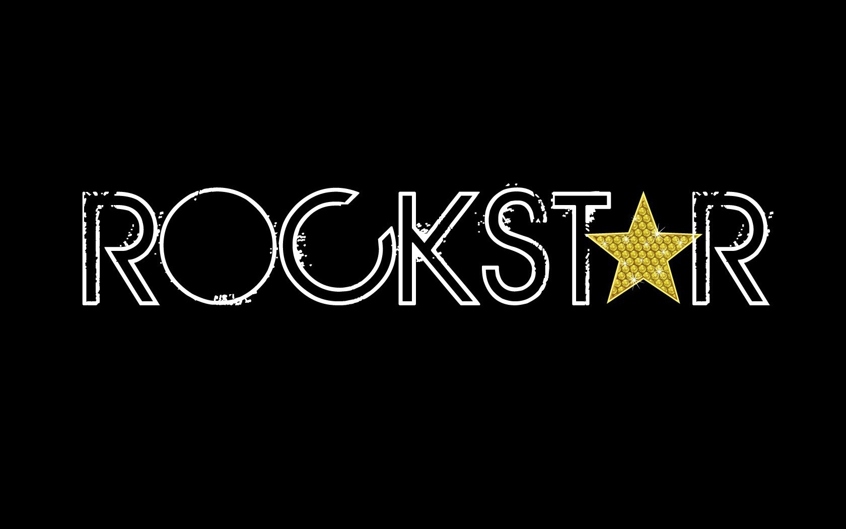 rockstar, рок, золото, буквы