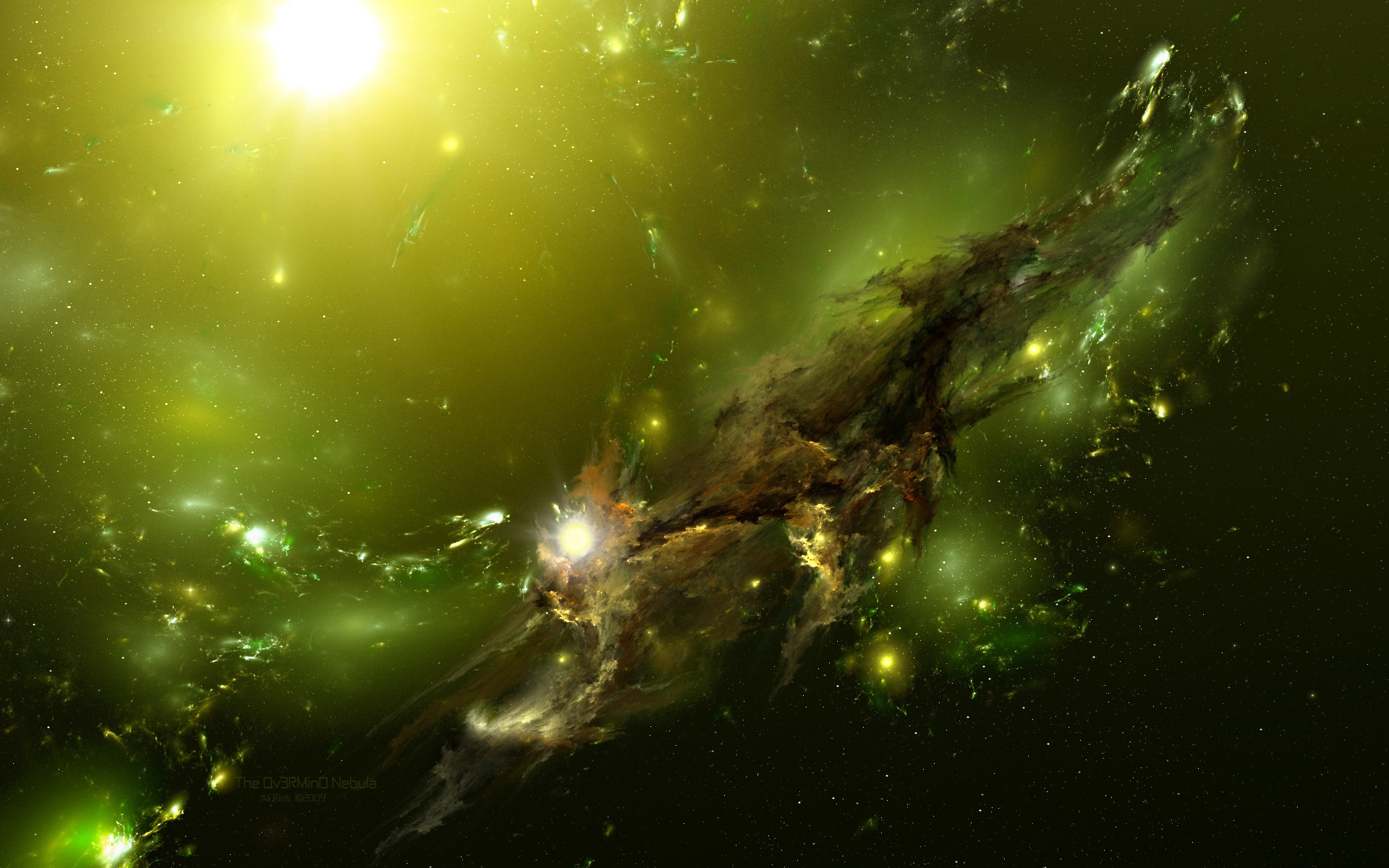 зеленая, the ov3rmind nebula, вселенная