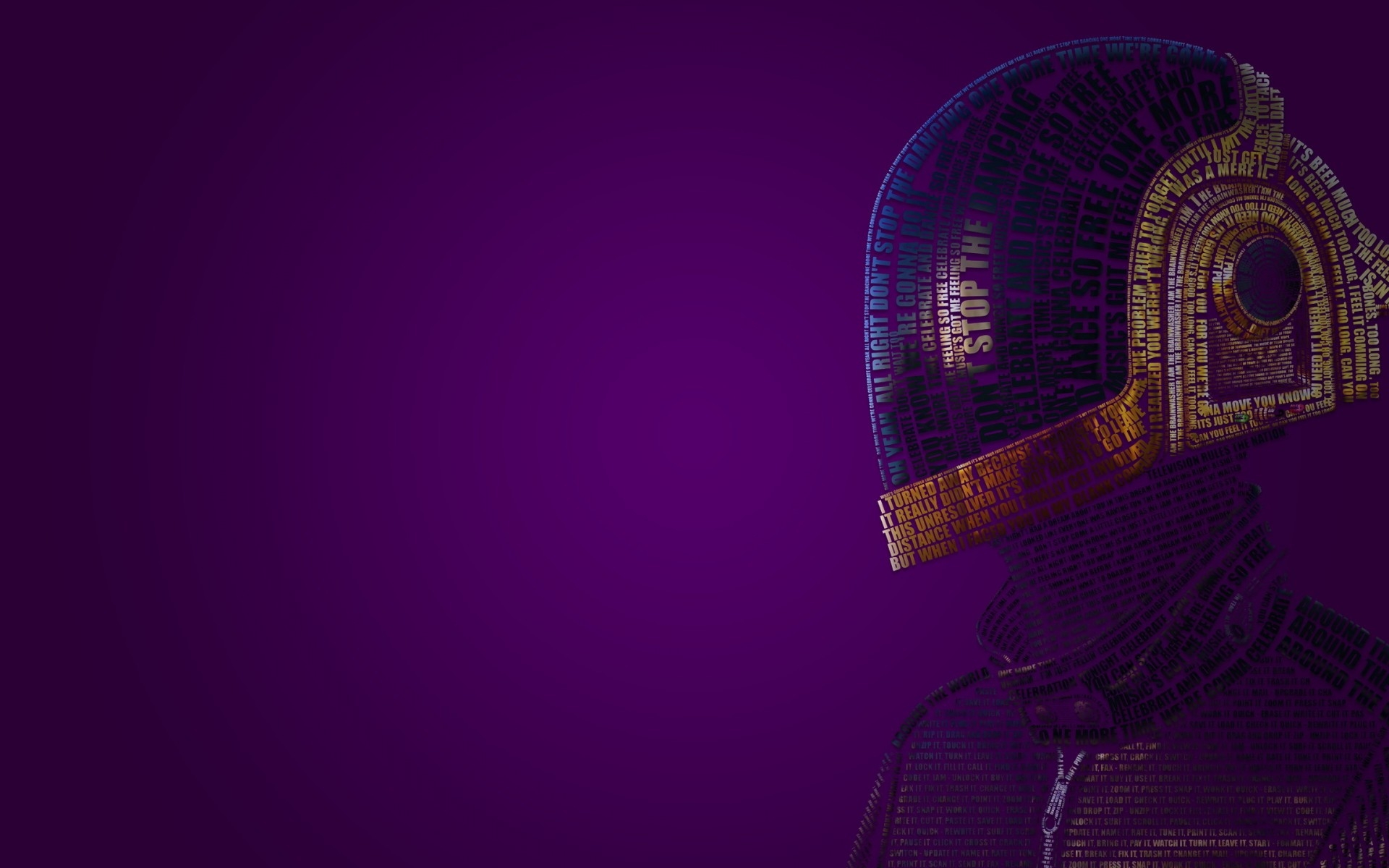 daft punk, шлем, типография, музыка