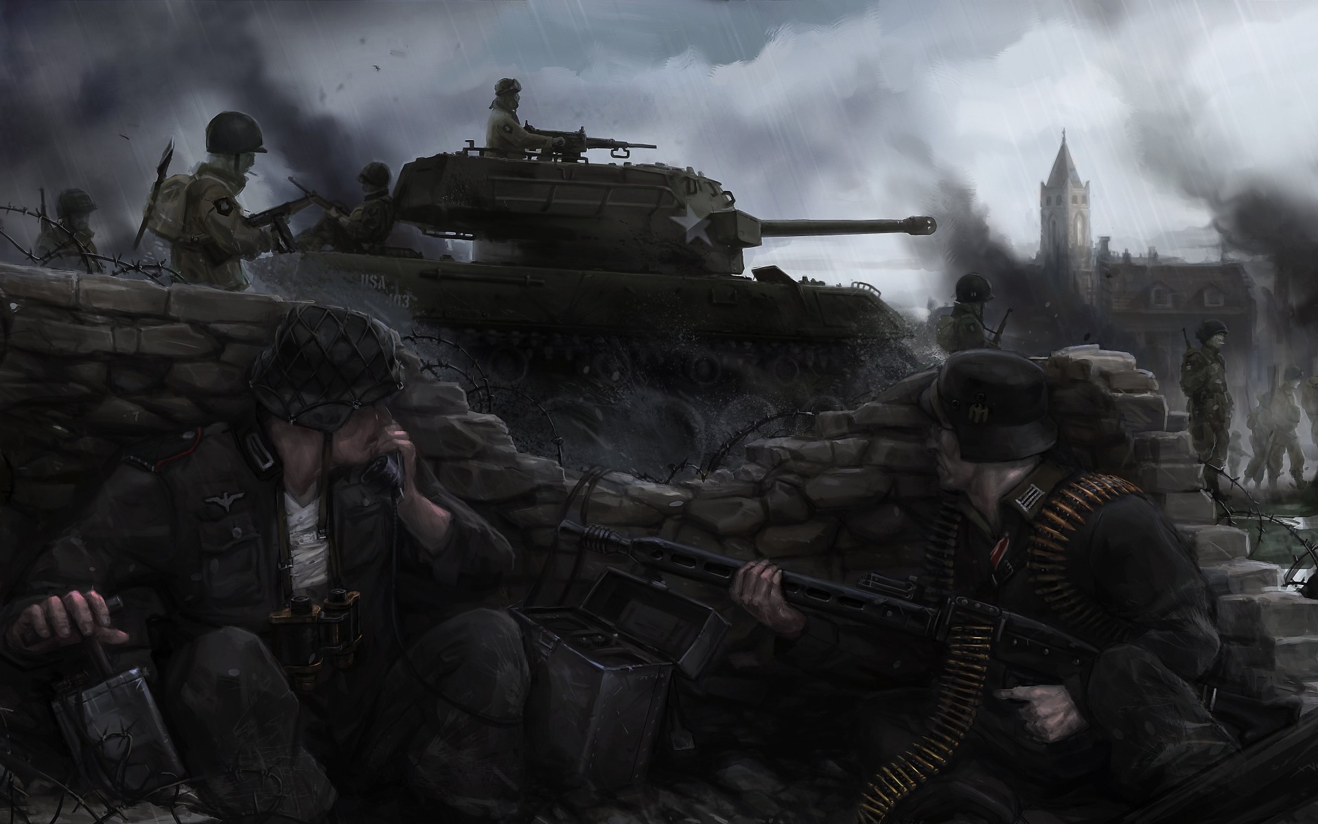war, немцы, бомба, дым