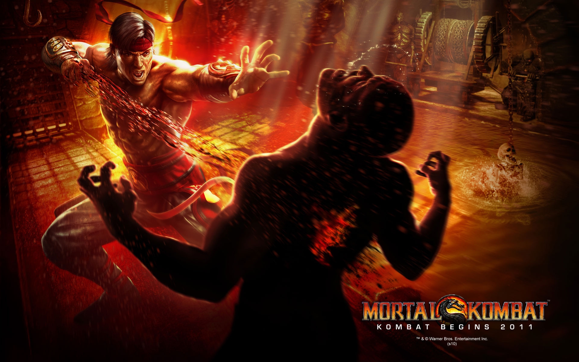 mortal kombat, liu kang, арт