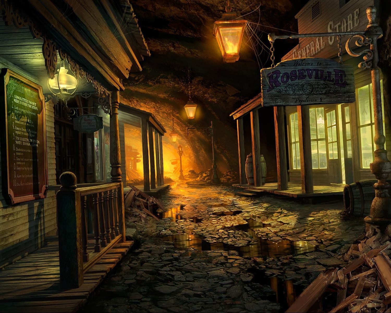 улица, mystery case files, здания, return to ravenhearst