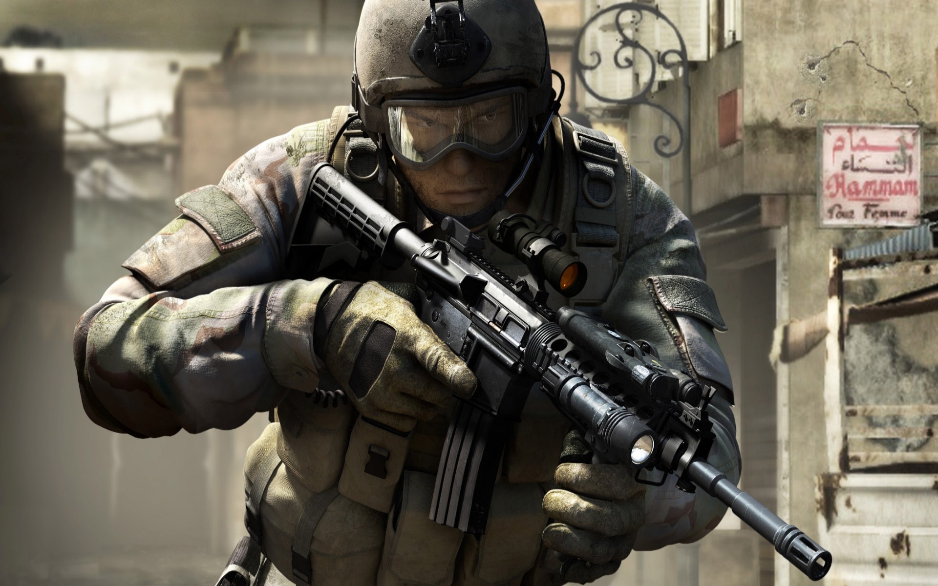 война, солдат, socom 4: us navy seals, оружие