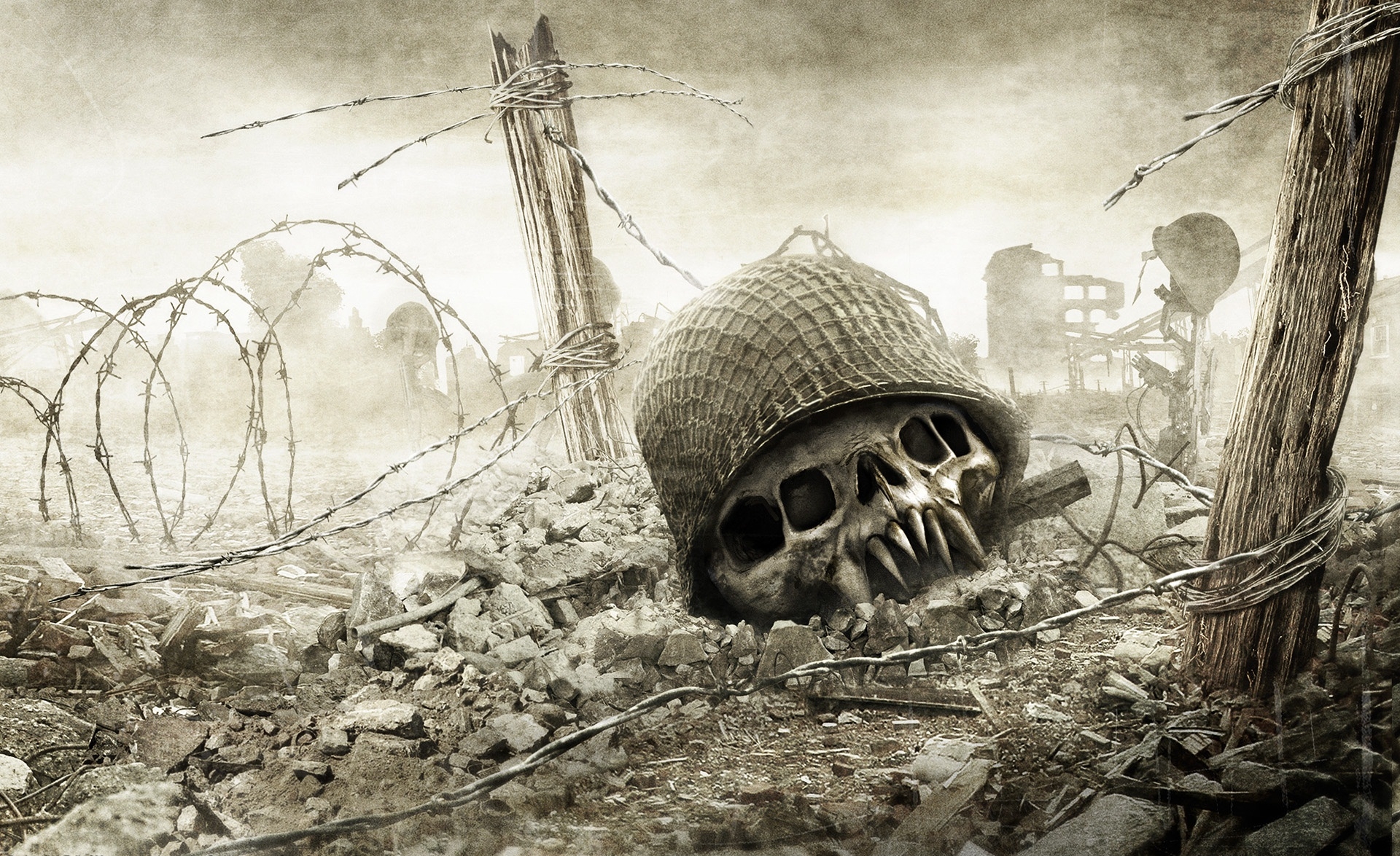 resistance, ограждение, череп, смерть