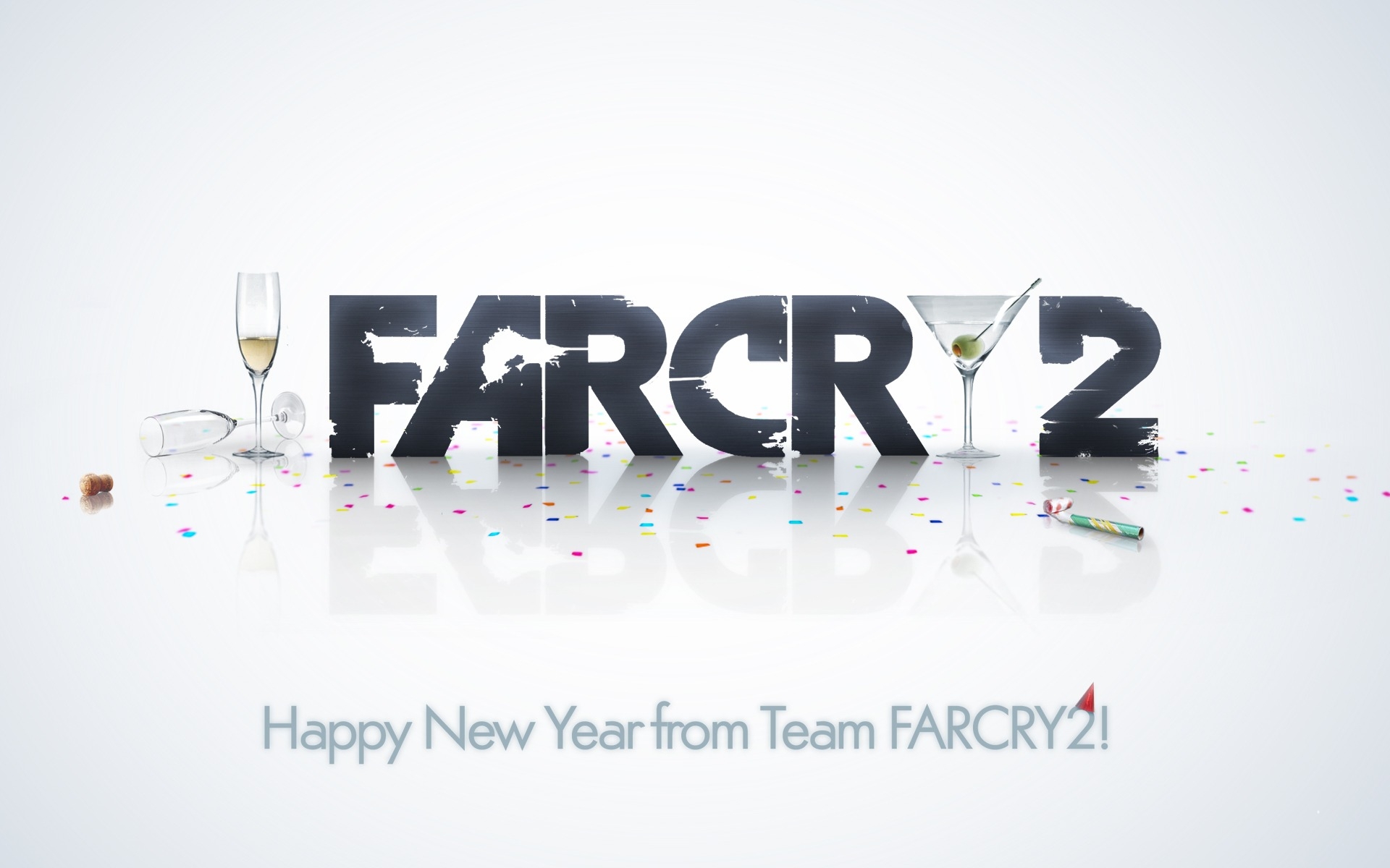far cry 2, шампанское, конфети