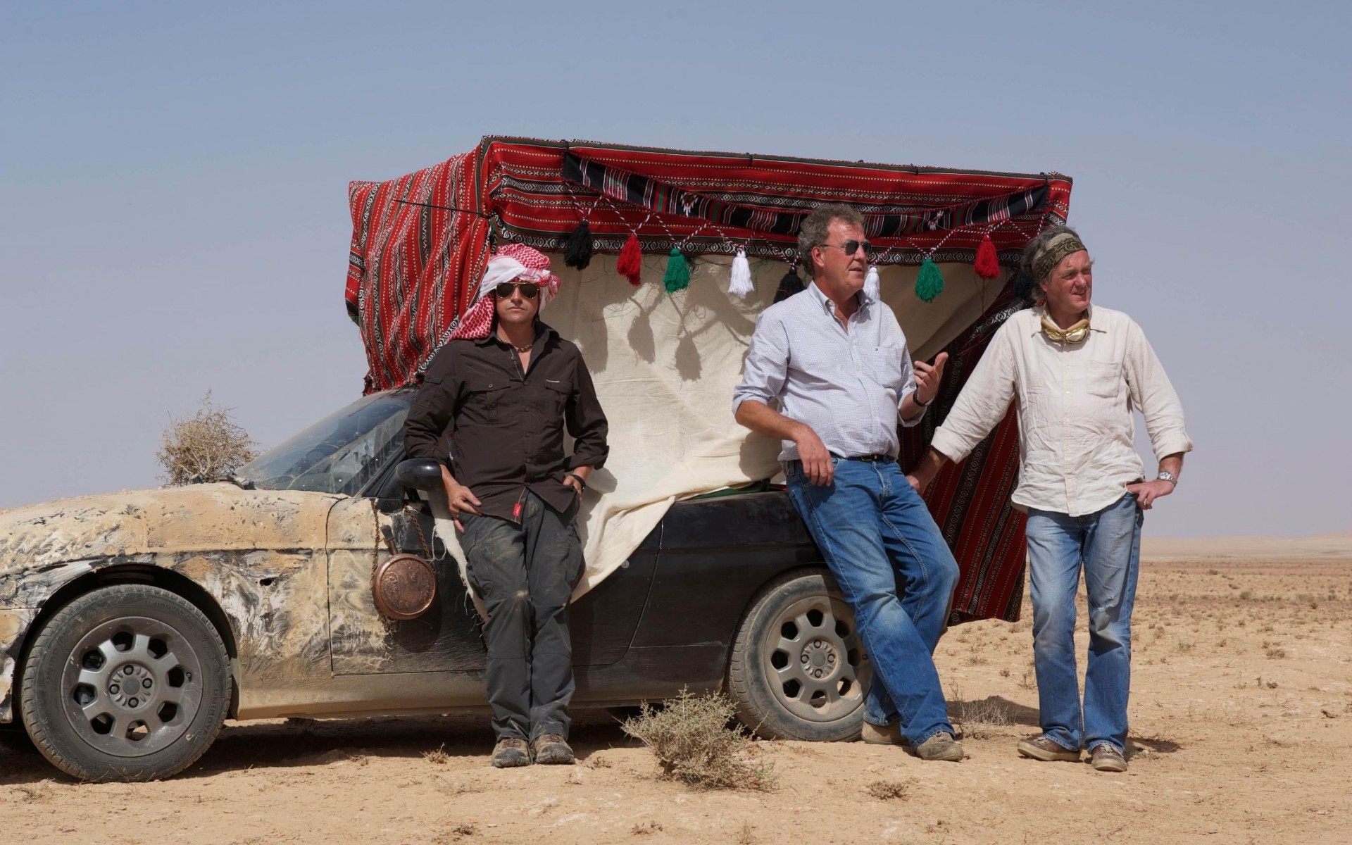 top gear, поездка по пустыне, фото