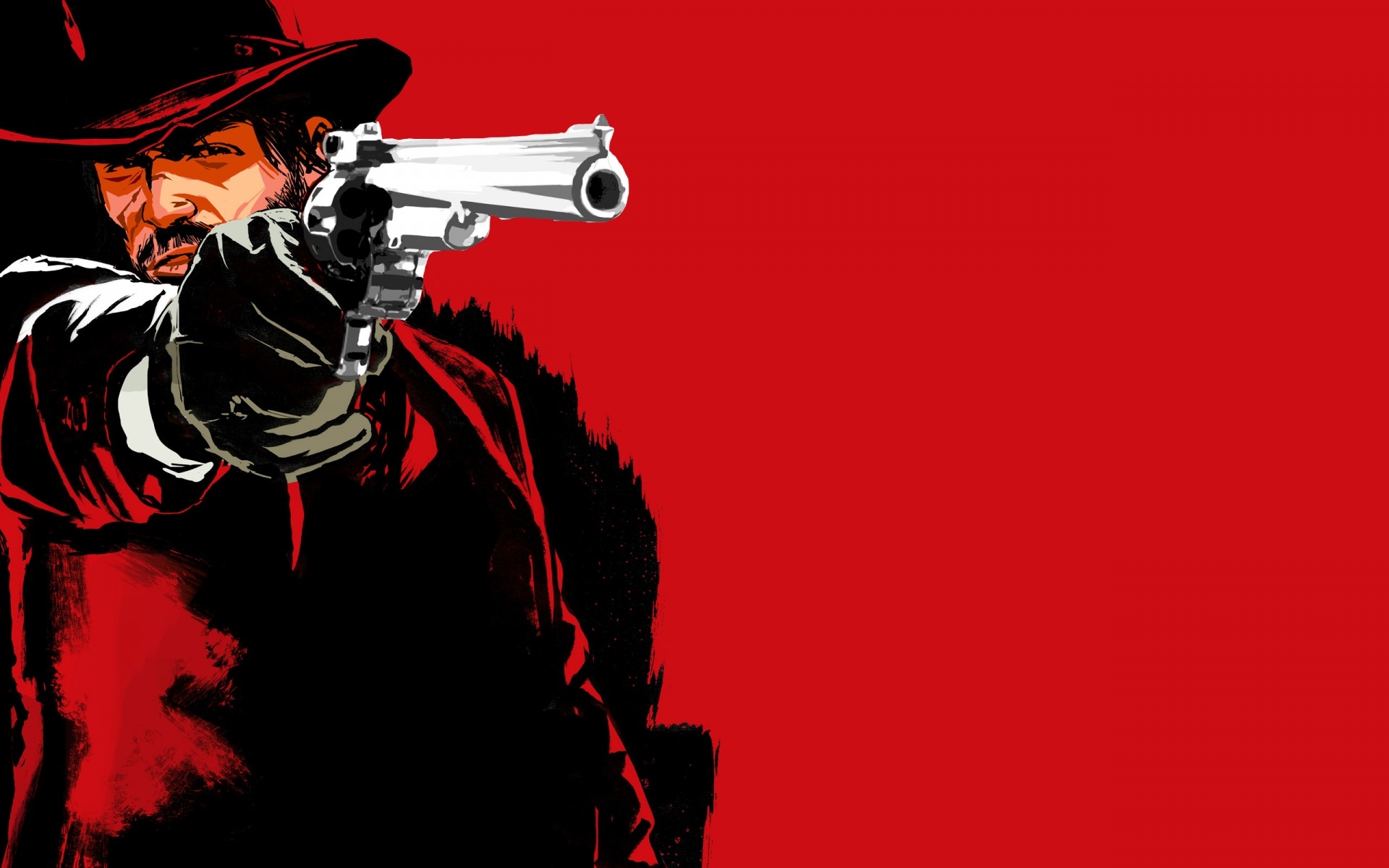 стрелок, red dead redemption, пистолет, револьвер